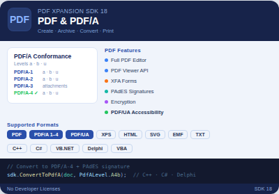 PDF & PDF/A