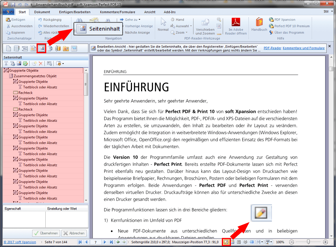 how to edit a pdf page